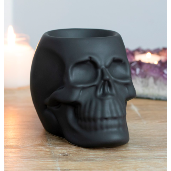 Oil Burner Black Skull